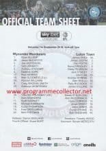 Wycombe Wanderers v Luton Town 01-Sep-2018