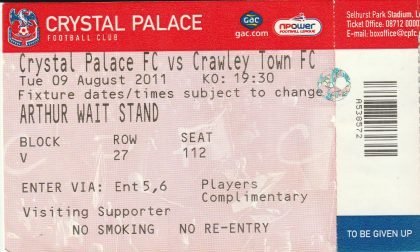 Crystal Palace v Crawley Town 23-Aug-2011