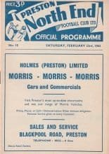 Preston North End v Southampton 23-Feb-1963