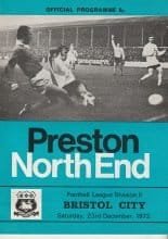 Preston North End v Bristol City 23-Dec-1972
