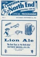 Preston North End v Manchester City 07-Nov-1964