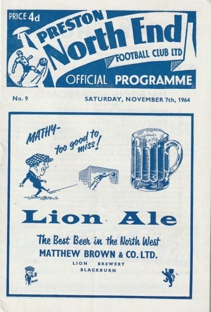 Preston North End v Manchester City 07-Nov-1964