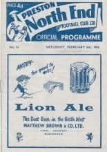 Preston North End v Newcastle United 06-Feb-1965