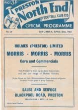 Preston North End v Swansea Town 20-Apr-1963