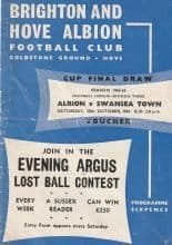 Brighton & Hove Albion v Swansea Town 30-Oct-1965