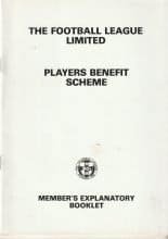 Football League Limited - Players Benefit Scheme booklet 1982