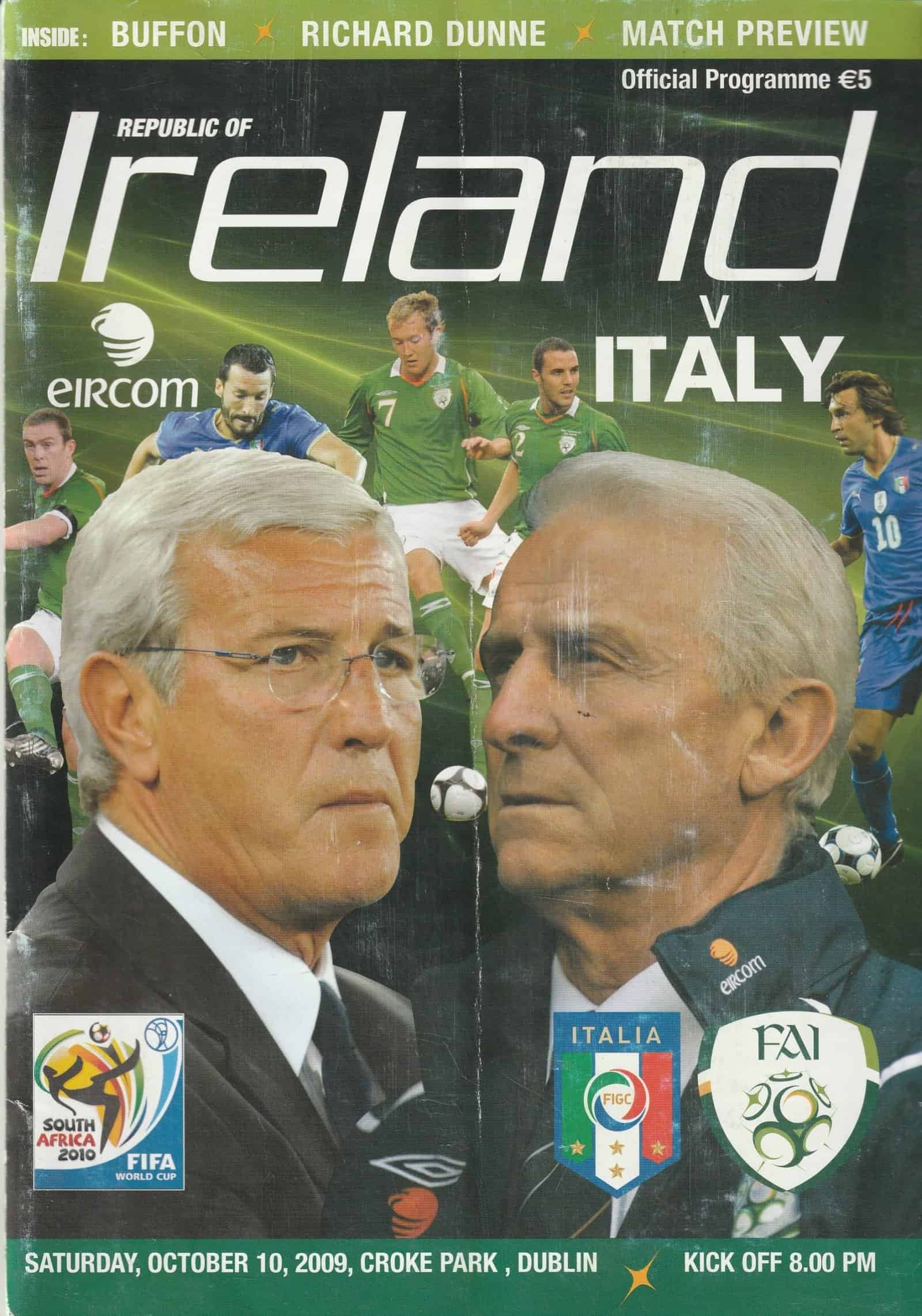 Republic of Ireland v Italy 10-Oct-2009