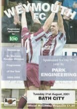 Weymouth v Bath City 21-Aug-2001