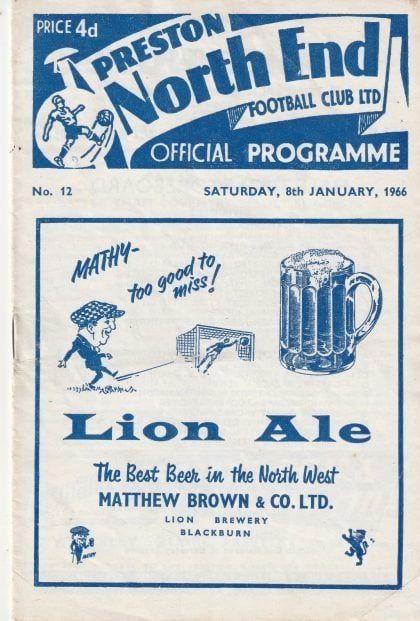 Preston North End v Norwich City 08-Jan-1966
