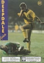 Preston North End v Stockport County 26-Dec-1991