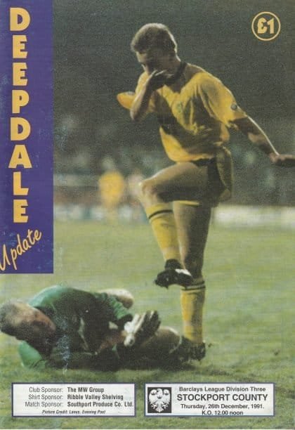 Preston North End v Stockport County 26-Dec-1991
