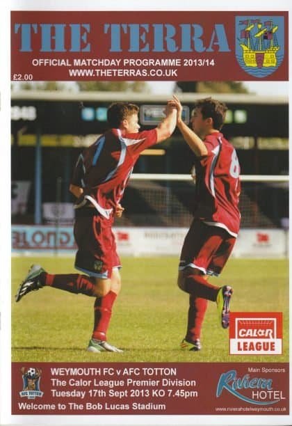 Weymouth v AFC Totton 17-Sep-2013
