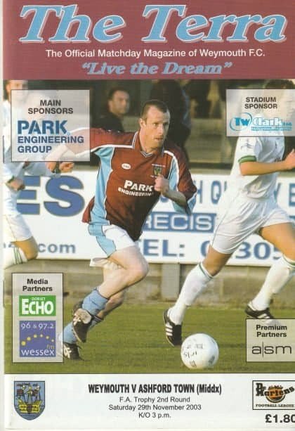 Weymouth v Ashford Town (Middlesex) 29-Nov-2003