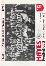 Hayes v Aston Villa  01-Aug-1995