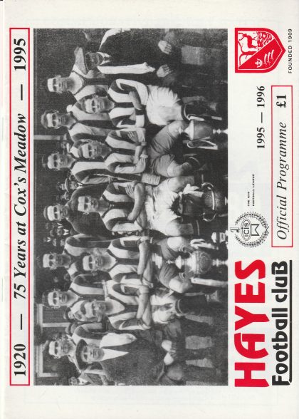 Hayes v Aston Villa  01-Aug-1995