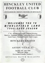 Hinckley United v Aston Villa 20-Jul-1999