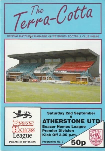 Weymouth v Atherstone United 02-Sep-1989