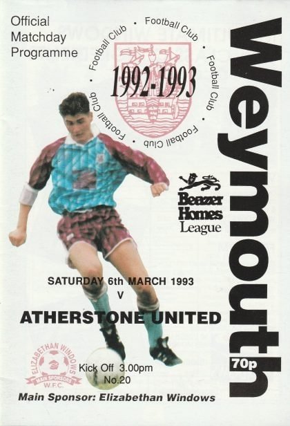 Weymouth v Atherstone United 06-Mar-1993