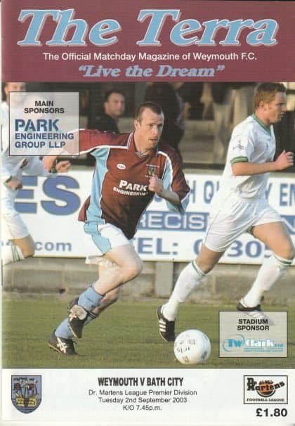 Weymouth v Bath City 02-Sep-2003