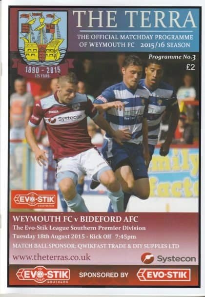 Weymouth v Bideford 18-Aug-2015