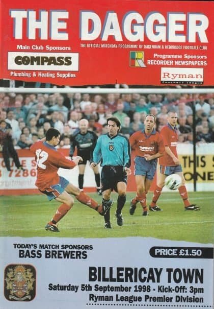 Dagenham & Redbridge v Billericay Town 05-Sep-1998
