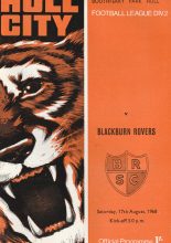 Hull City v Blackburn Rovers  17-Aug-1968