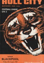 Hull City v Blackpool 29-Aug-1969