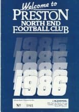 Preston North End v Blackpool 20-Aug-1985