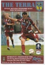 Weymouth v Bognor Regis Town 28-Sep-2013