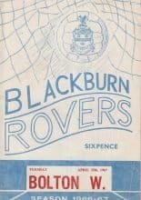 Blackburn Rovers v Bolton Wanderers 25-Apr-1967