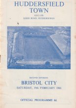 Huddersfield Town v Bristol City 19-Feb-1966