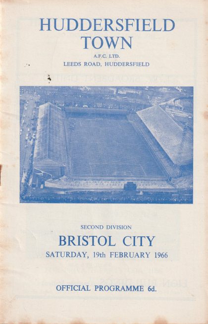 Huddersfield Town v Bristol City 19-Feb-1966
