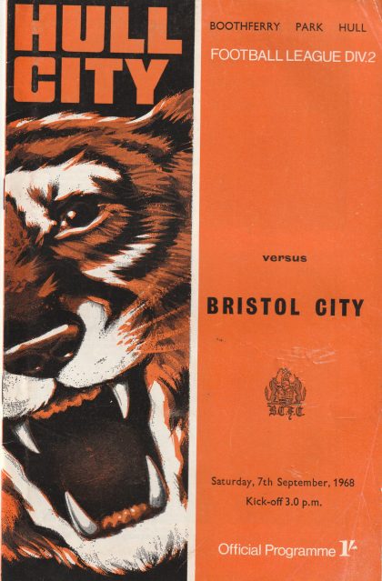 Hull City v Bristol City 07-Sep-1968