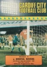 Cardiff City v Bristol Rovers 20-Sep-1980