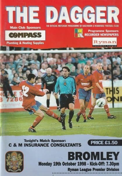 Dagenham & Redbridge v Bromley 19-Oct-1998