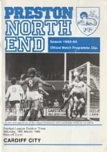 Preston North End v Cardiff City 19-Mar-1983