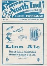 Preston North End v Cardiff City 28-Dec-1963