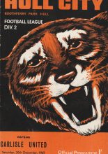 Hull City v Carlisle United 20-Dec-1969
