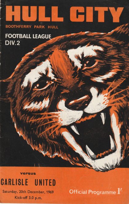 Hull City v Carlisle United 20-Dec-1969