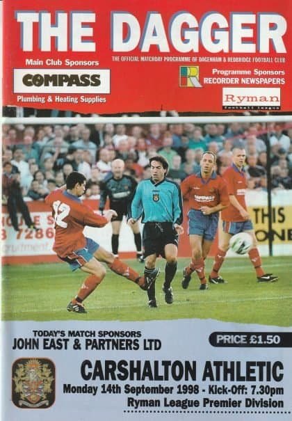 Dagenham & Redbridge v Carshalton Athletic 14-Sep-1998
