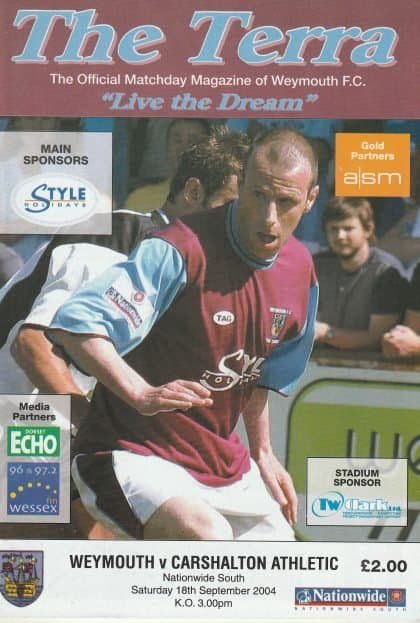 Weymouth v Carshalton Athletic 18-Sep-2004