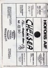 Hofors AIF v Chelsea 17-Aug-1981