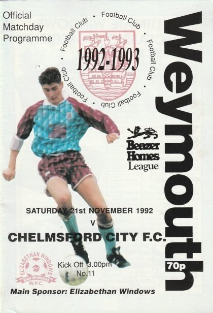 Weymouth v Chelmsford City 21-Nov-1992