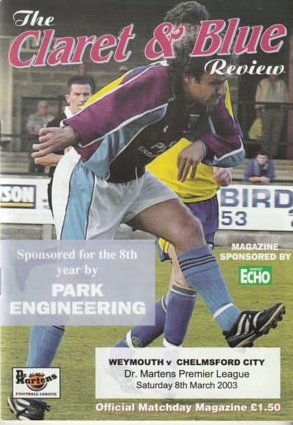Weymouth v Chelmsford City 08-Mar-2003