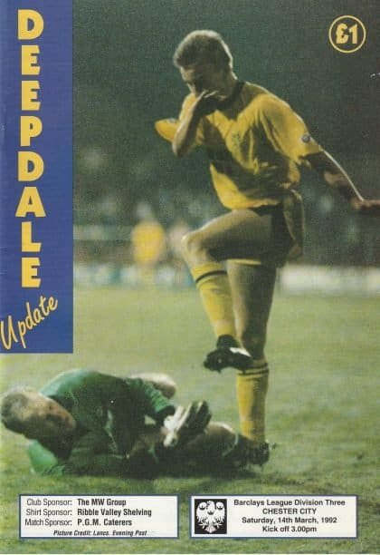 Preston North End v Chester City 14-Mar-1992