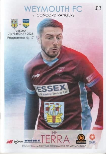 Weymouth v Concord Rangers 07-Feb-2023