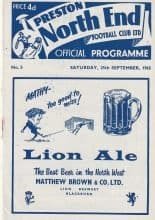 Preston North End v Crystal Palace 25-Sep-1965