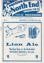 Preston North End v Crystal Palace 29-Oct-1966