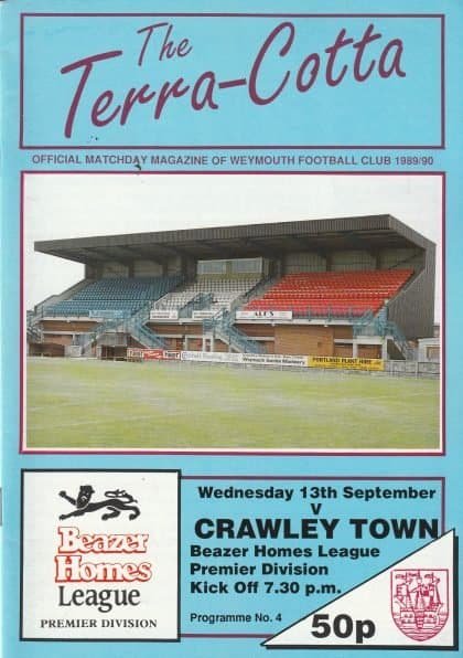 Weymouth v Crawley Town 13-Sep-1989