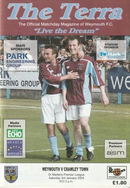 Weymouth v Crawley Town 03-Jan-2004